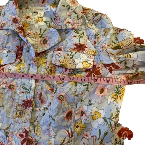 Coldwater Creek Floral Spring jacket size PS - Picture 6 of 6
